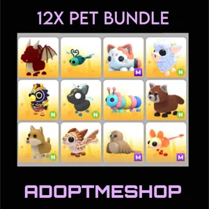 12X Pet bundle ADOPT ME