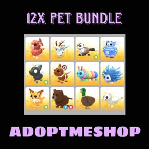 12X ADOPT ME PET BUNDLE