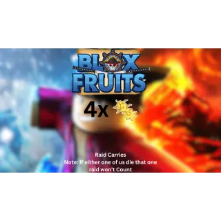 Bloxfruits| 4x Quake Raid Carries 