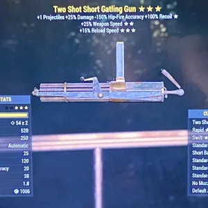 Two Shot Gatling Gun FFR