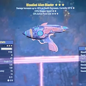 Bloodied 2525 Alien Gun