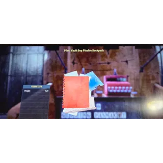 Vault boy plushie backpack