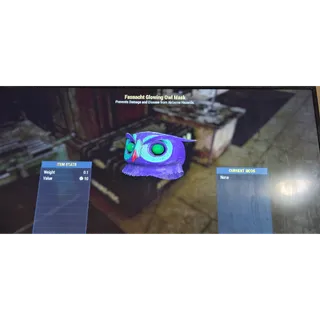 Fasnacht glowing owl mask