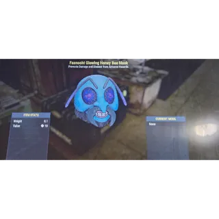 Fasnacht glowing honey bee mask