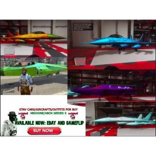 Vehicle |MODDED AIRCRAFTS GTAV XBOXONE/SERIESX (CHOOSE YOUR JET)