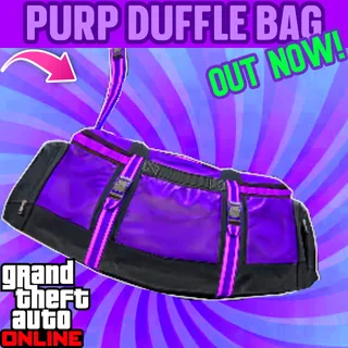 GTA MODDED PURPLE DUFFLE BAG XBOX ONE ONLY| CUSTOM MODDED OUTFIT.