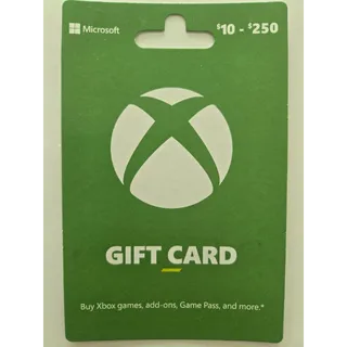 $250.00 USD Xbox Gift Card