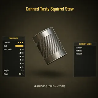 50 Canned  Tasty Squirrel Stew