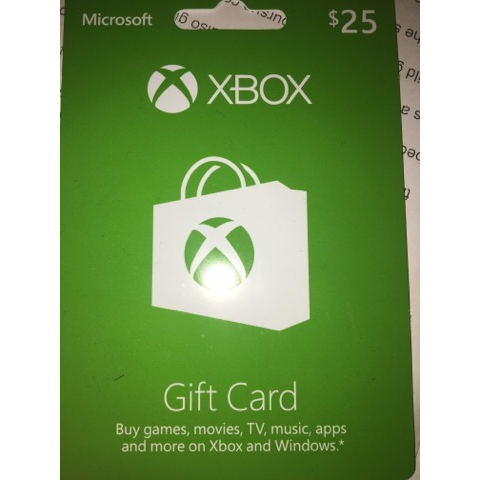 xbox one 25 dollar gift card