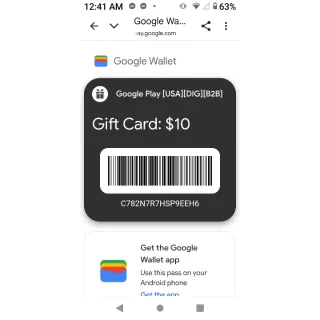 $10.00 USD Google Play