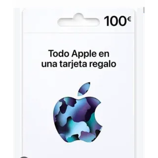 €100.00 EUR Tarjeta regalo apple