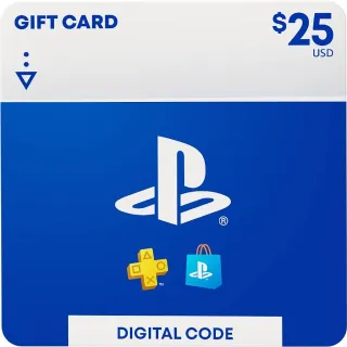 $ 25.00 USD PlayStation Store - GIFT CARD USA