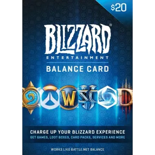 20 USD Blizzard - Gift Card