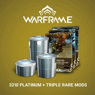 3210 Platinum + Triple Rare Mods - Warframe