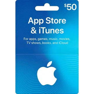 50 USD iTunes Gift Card - USA