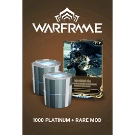 Warframe: 1000 Platinum + Rare Mod