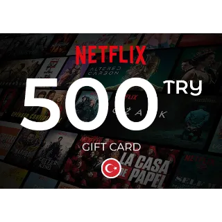 500 TRY Netflix - Turkey gift card