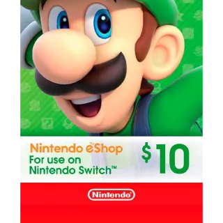 10 USD Nintendo eShop