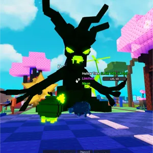 HUGE NEON HALLOW TREE