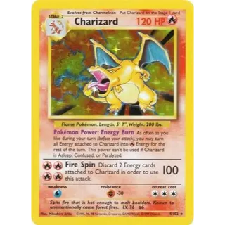 Charizard Holofoil Near Mint