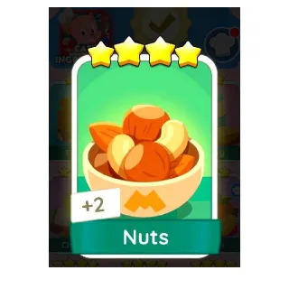 Monopoly Go - Nuts Sticker - 4 Star - Fast Delivery