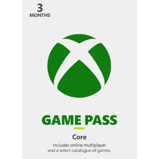 Xbox Game Pass Core 3 Months - United Kingdom