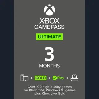 XBOX GAME PASS ULTIMATE 3 MONTH - UNITED STATE