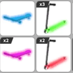 Neon Scooter/Skateboards