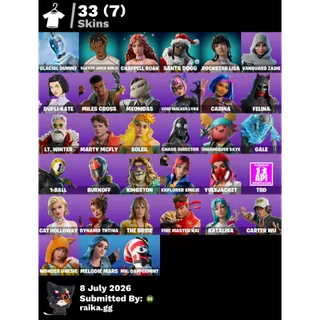 🔥OG Fortnite Account 33 Skins + 84 Pickaxes | Juice WRLD + LISA + Chappell Roan | Full Access