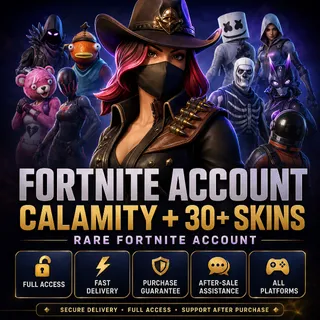 💜 FORTNITE ACCOUNT | CALAMITY + 30+ SKINS | FULL ACCESS | ALL PLATFORMS [OF-002]