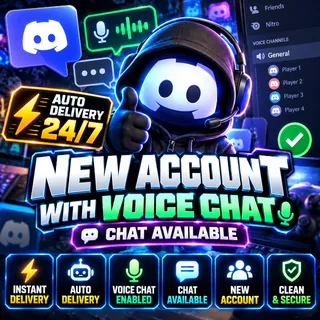 🔥 NEW VOICE CHAT ACCOUNT | Voice + Regular Chat Enabled | Clean Account | No Email Linked | Fast Delivery [LS-000092]
