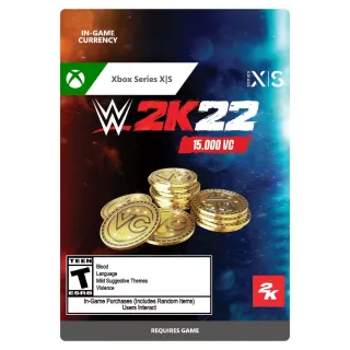 WWE 2K22: 15,000 Virtual Currency Pack Microsoft Xbox Series X|S