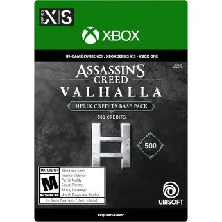 ASSASSIN'S CREED® VALHALLA - 500 HELIX CREDITS Microsoft Xbox Series X|S, Xbox One
