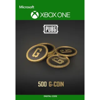 PUBG 500 G-Coins (Xbox One) $4.99