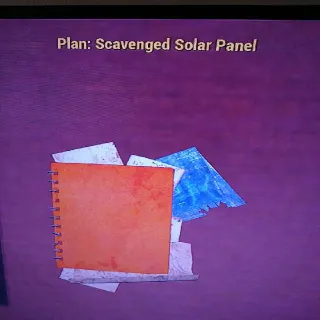 Scavenged Solar Panel