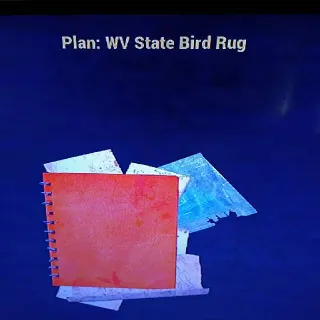 WV State Bird Rug