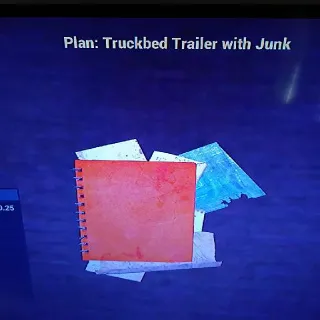 Truckbed Trailer W Junk