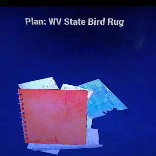 WV State Bird Rug