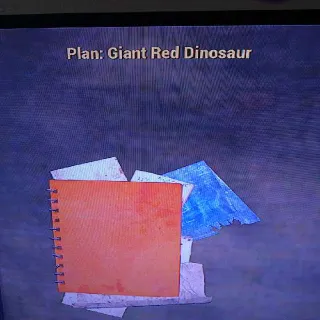 Giant Red Dinosaur