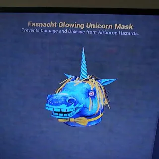 Fasnacht Glowing Unicorn