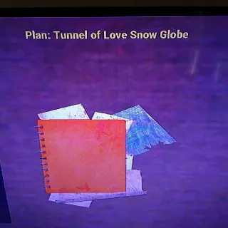 Tunnel Of Love Snow Glob