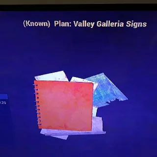 Valley Galleria Signs