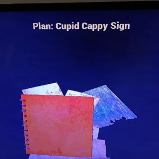 Cupid Cappy Sign