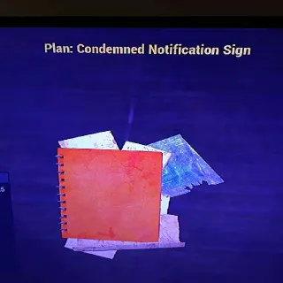 5 Condemned Note Sign