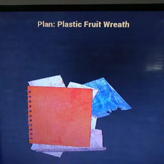 Plastic Fruit Wreath
