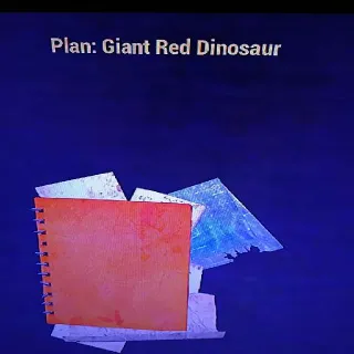 Giant Red Dinosaur