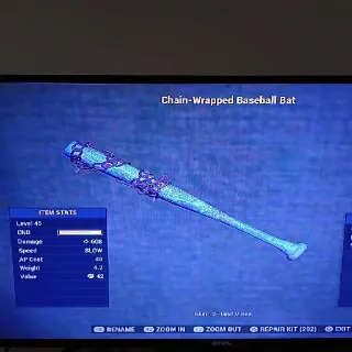 Chain Indigo Baseball Bat