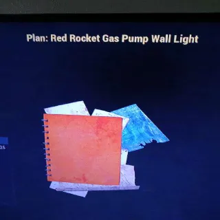 R R Gas Pump Wall Light