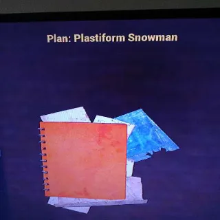 Plastiform Snowman