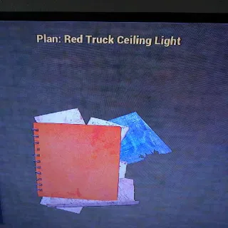 Red Truck Ceiling Light